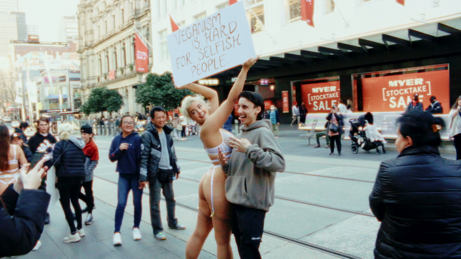Vegan Lingerie Protest
