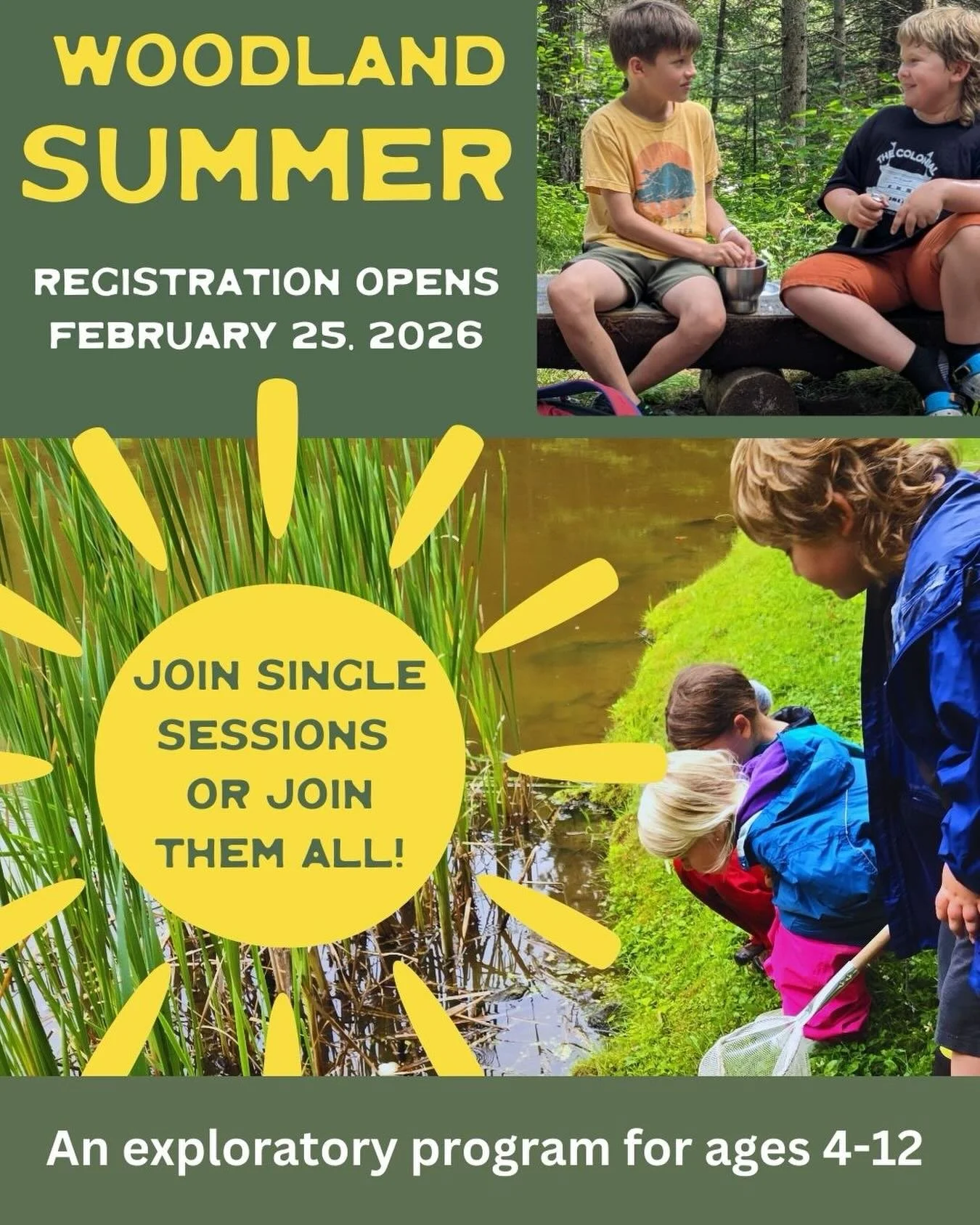 ☀️Exciting news! Woodland Summer registration opens in just 5 weeks - by February 25th! We are thrilled to continue exploring the themes of AIR, WATER, FIRE, EARTH, PLANTS and ANIMALS through new activities, projects, games, music and art! We can&rsq