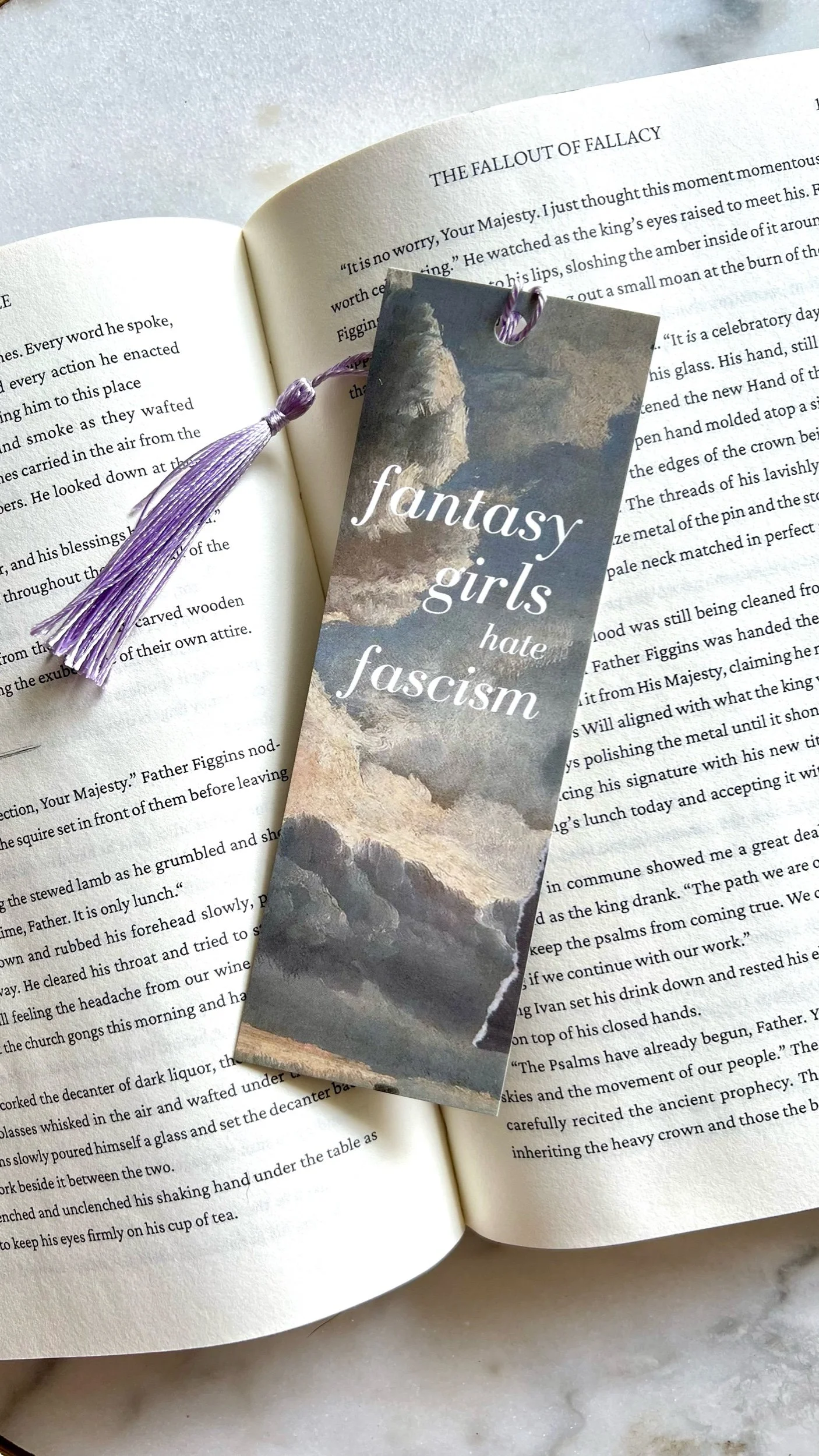 Anti-Fascism Bookmark (with and without tassle)