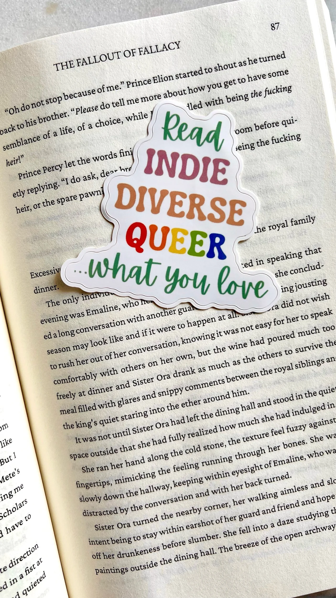 Read ...What You Love Die Cut Sticker 3x3"