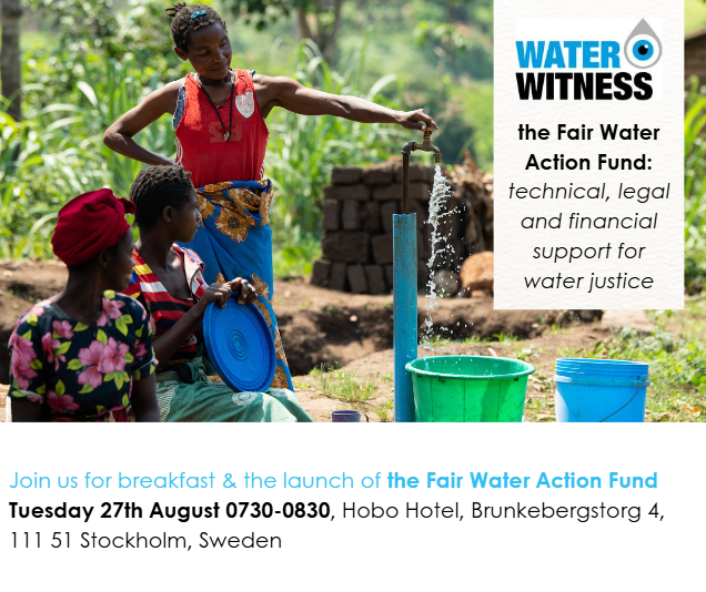 Stockholm world water week 2024- Water witness events — Water Witness ...