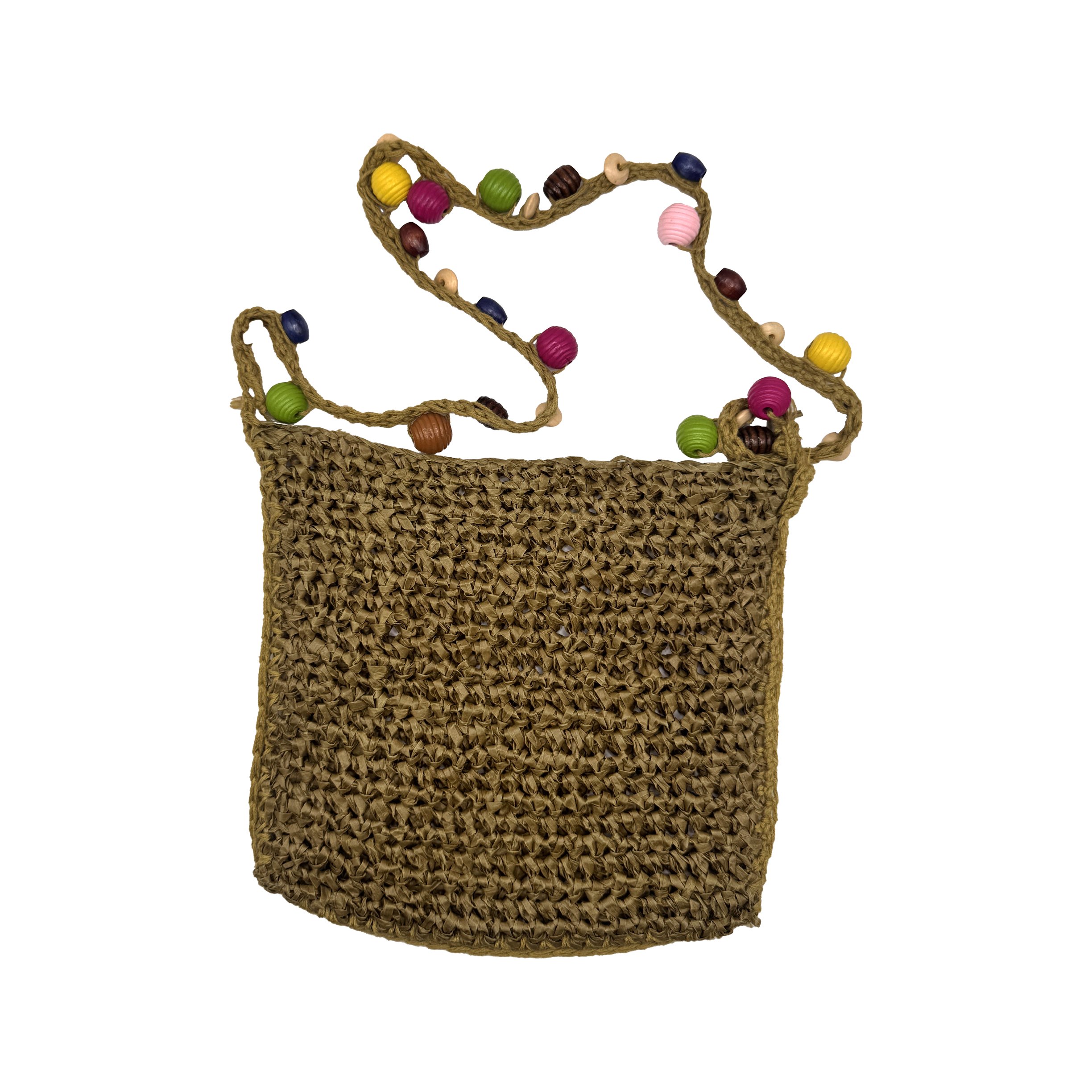 .raffia and beads