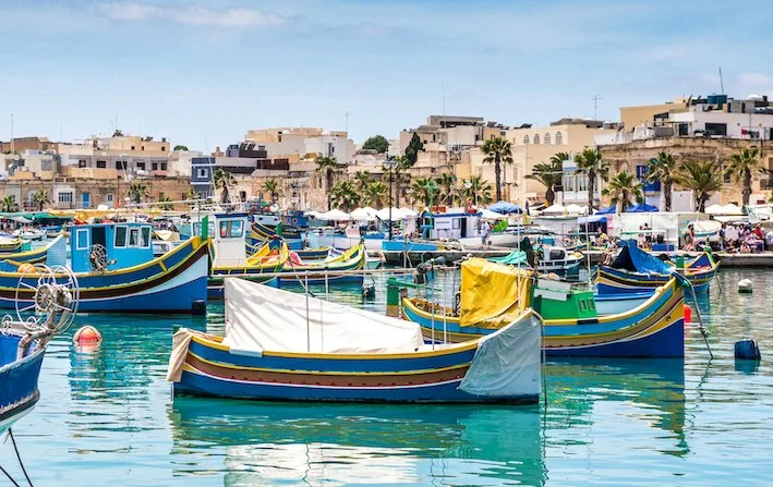 Popeye colourful village in malta mediterranean