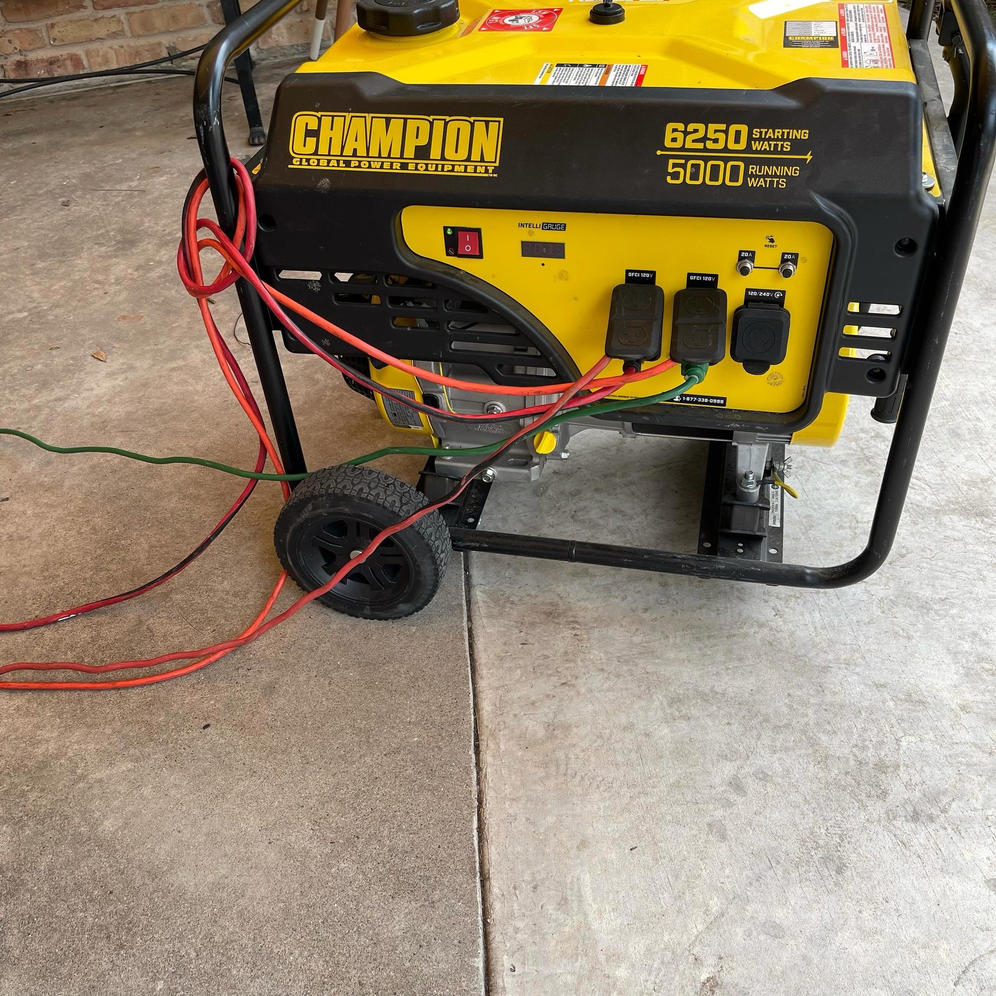 Self and community care when change arrives. 

No power at our place for five days after a wild 127.5 mph storm blew through Houston last Thursday. We are safe and so is our home. 

This is a psa if you still have not bought a generator or supplies t