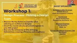 ADU Workshop Series with Andrew Slocum part 1