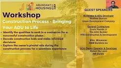 ADU Workshop Series with Andrew Slocum Part 3