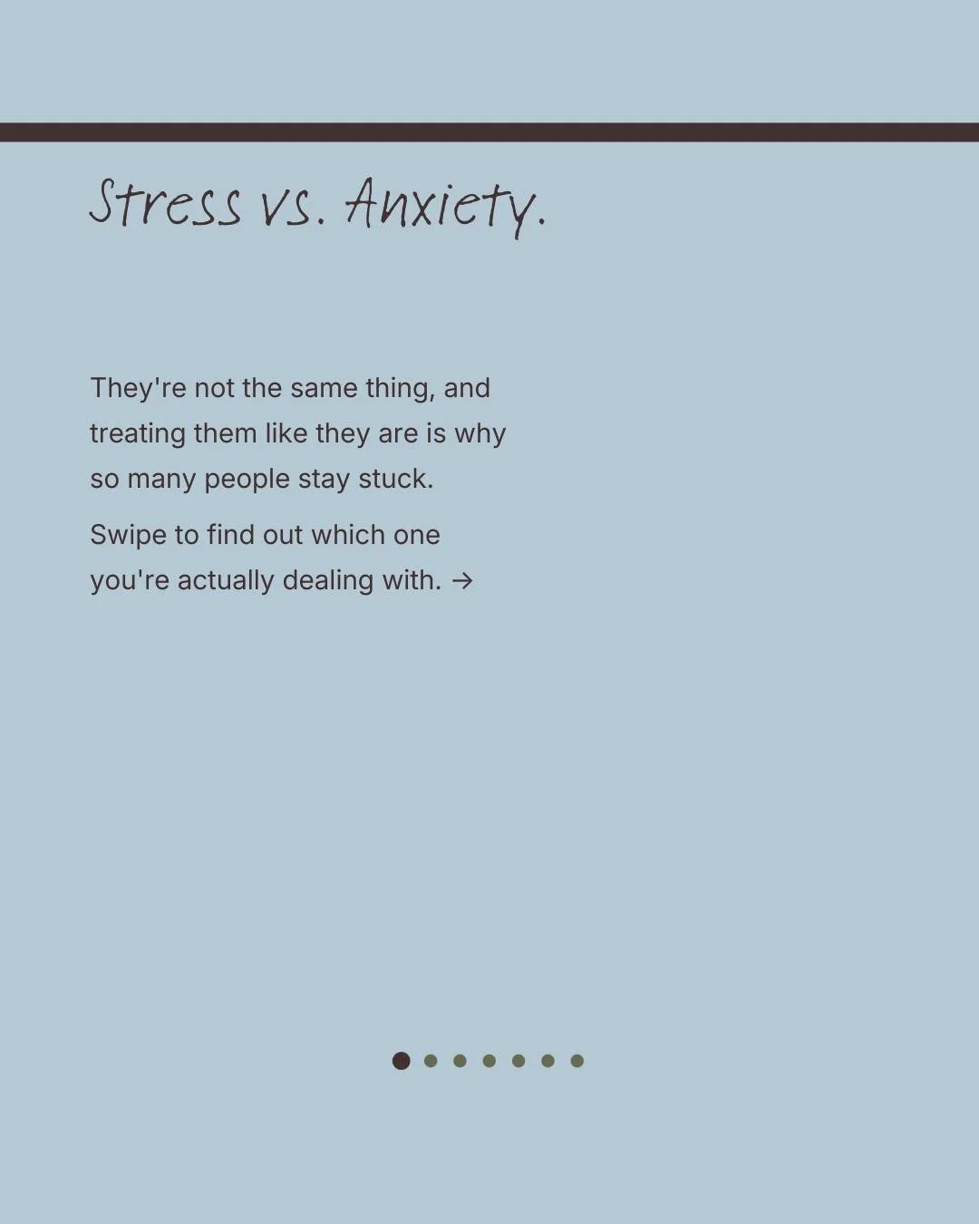 Stress makes sense. Anxiety doesn't need to,  and that's kind of the whole problem.
A lot of people spend years calling it "just stress" because that feels more manageable than admitting something else might be going on. But prolonged, unma