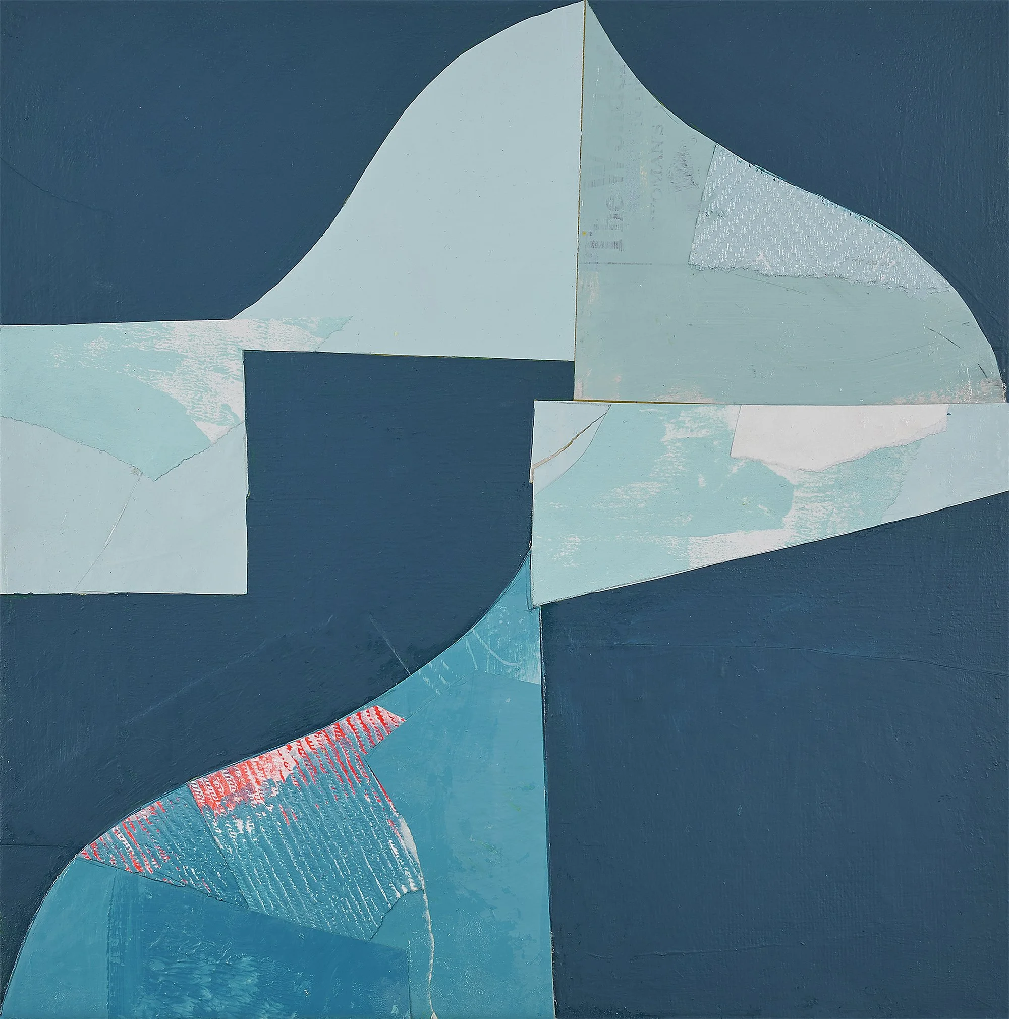 Breakthrough, 2023, Mixed Media on gallery panel, 12"x12" unframed. 

Price: $1100