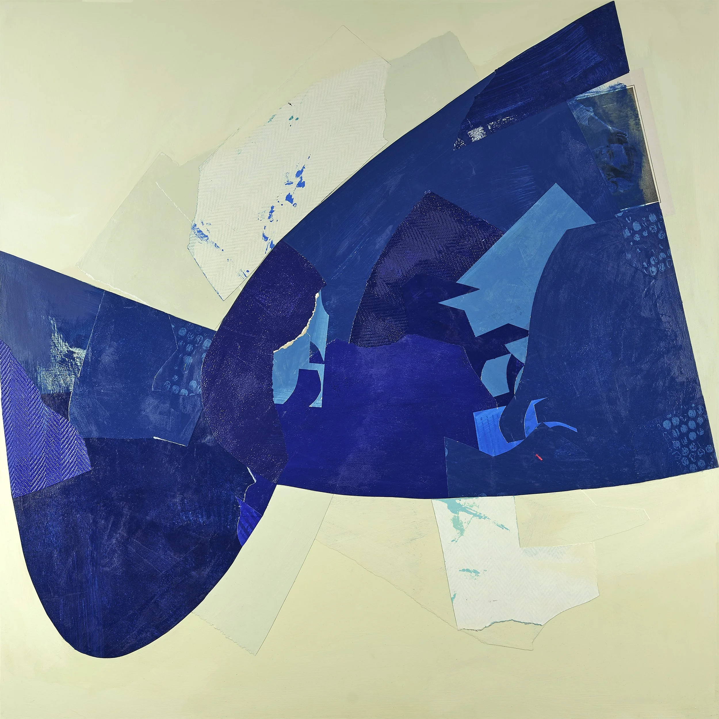Boy & I, 2023, Mixed Media on gallery panel, 36"x36" unframed. 

Price: $3600