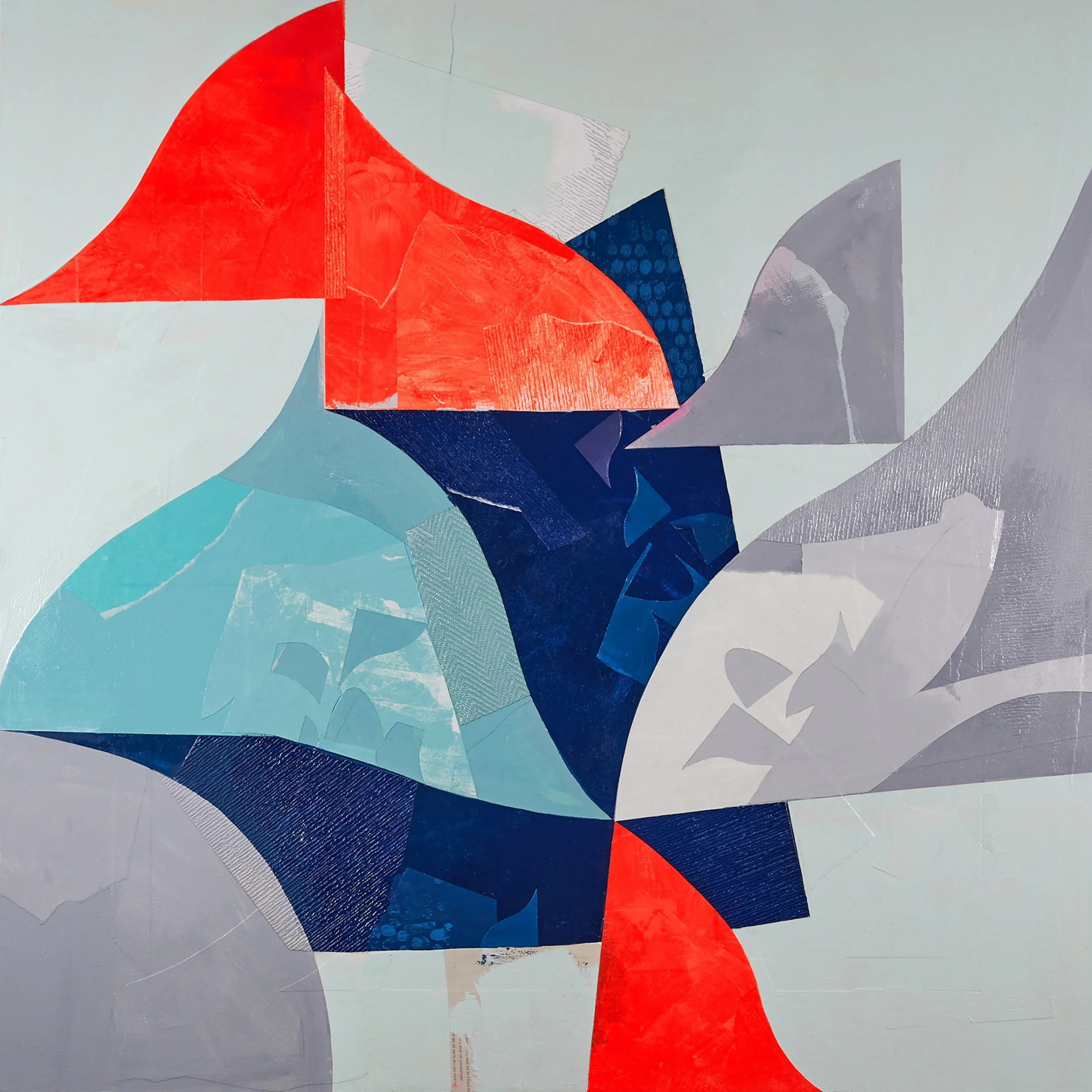 Fragments & Remnants, 2023, Mixed Media on gallery panel, 36"x36" unframed. 

Price: $3600