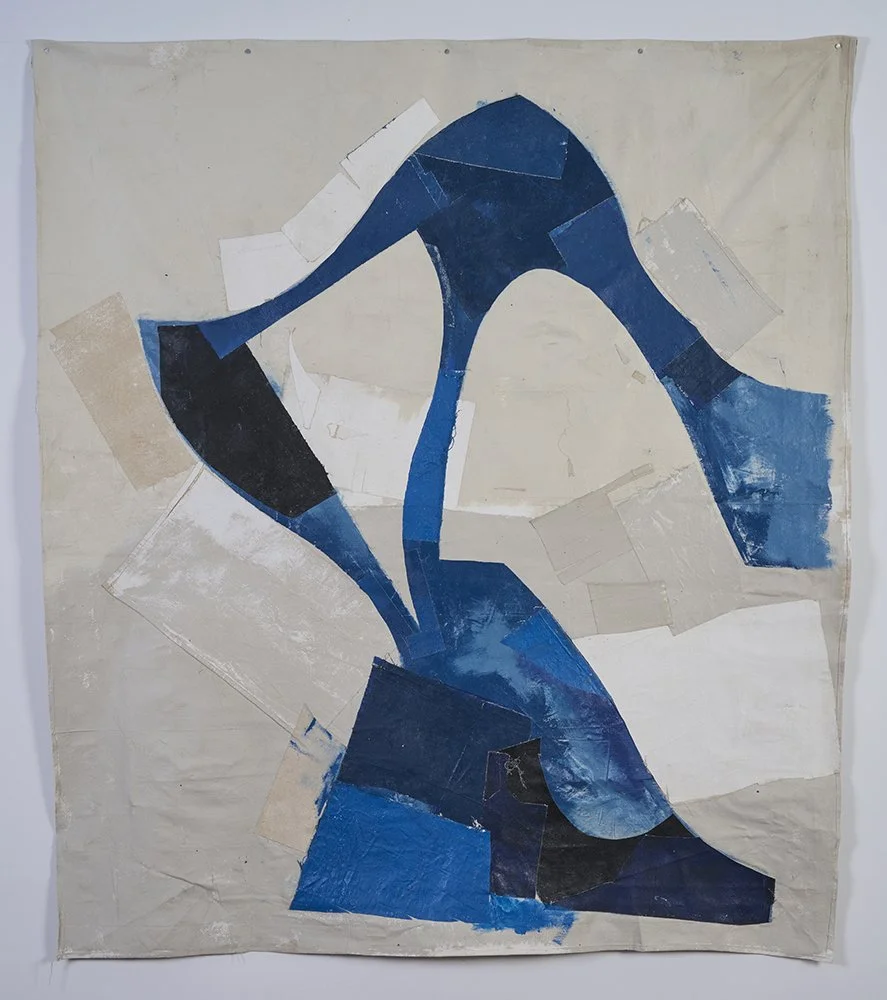White Oak, Canvas collage on unmounted canvas, 60"x68" Price: $6800