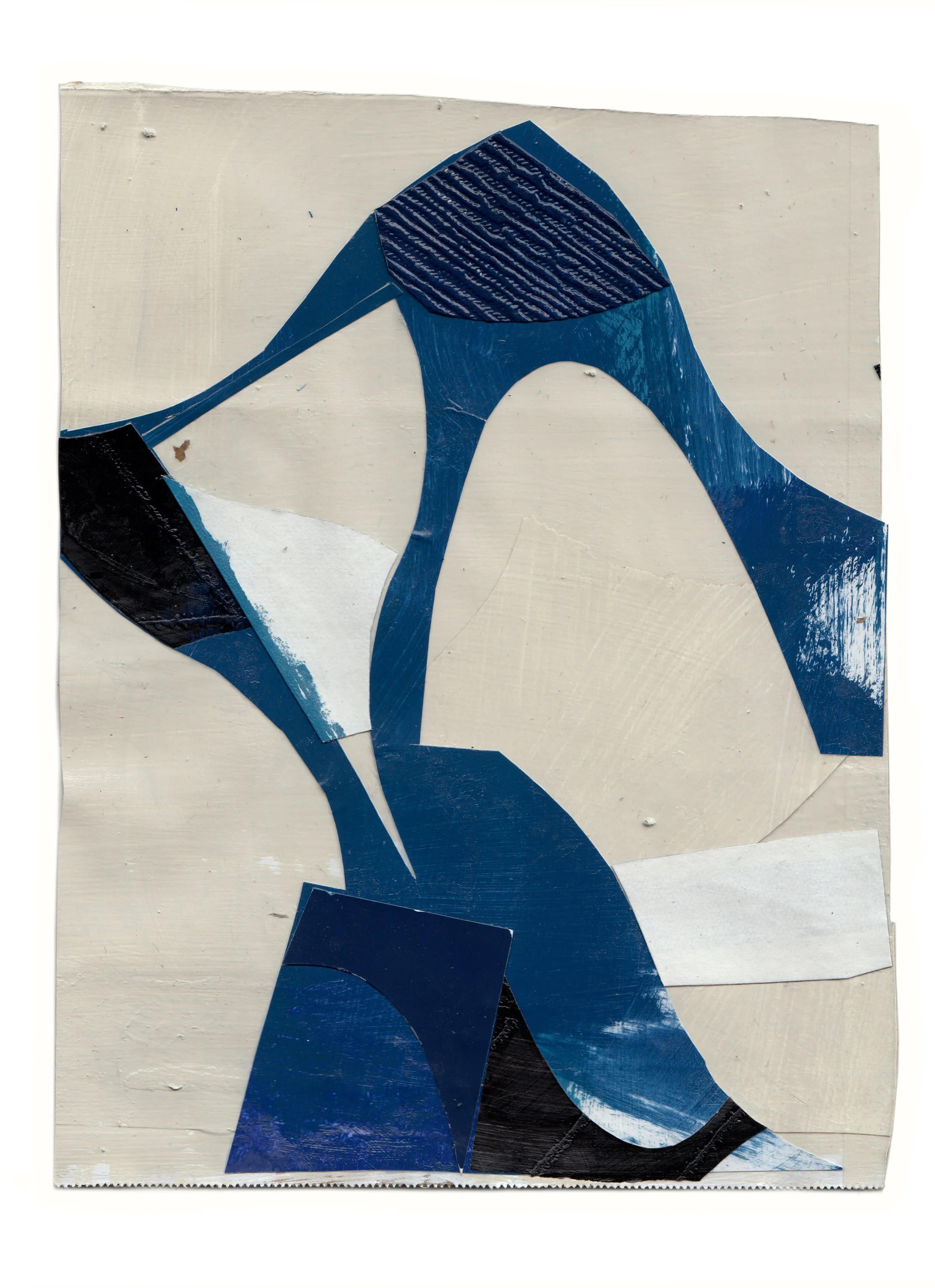 Study for White Oak, 2023, Collage, 8"x10" Price: $300