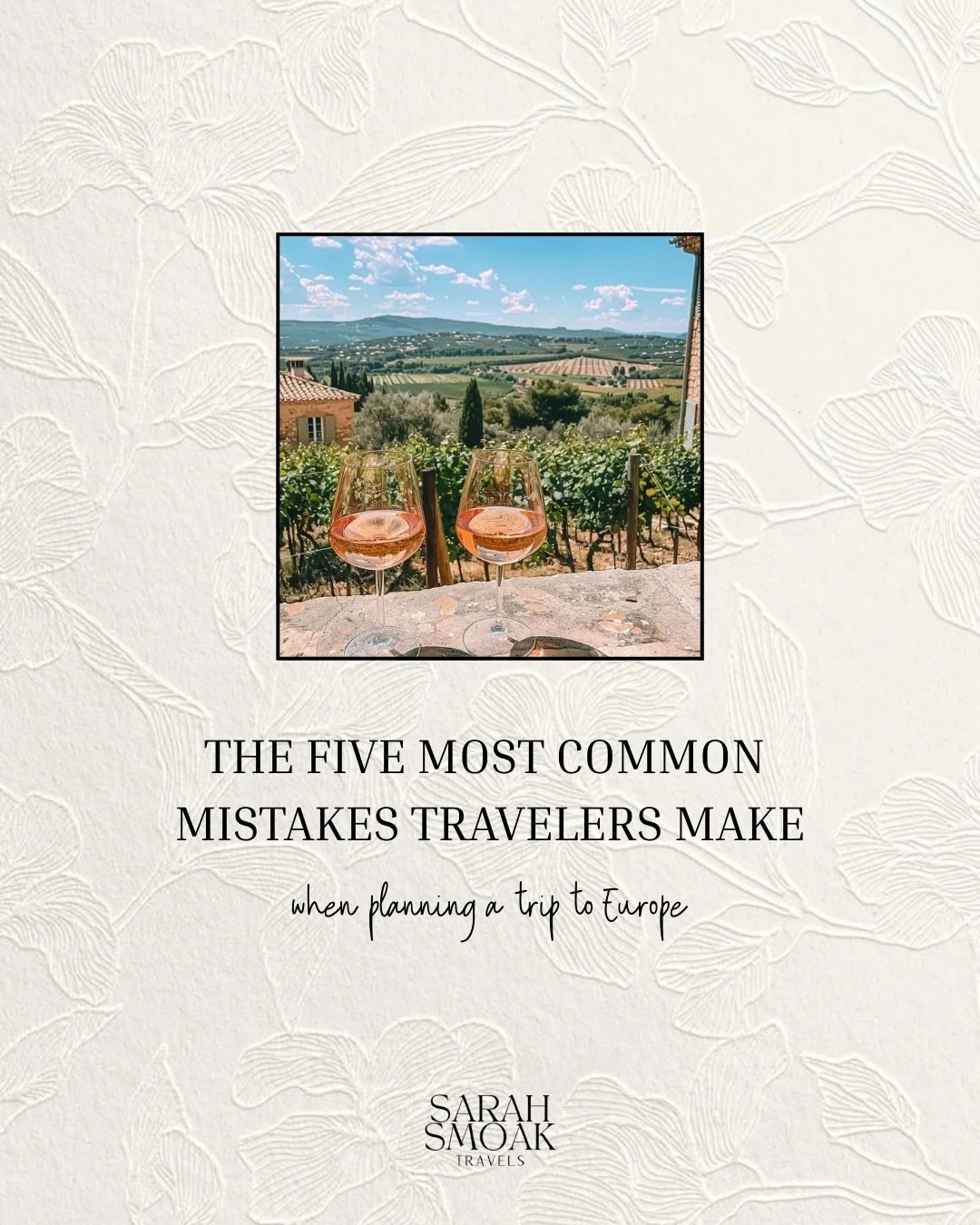 The five most common mistakes travelers make when planning their trip to Europe ⤵️

I see it all the time: adventurous travelers with great taste, limited time, and big expectations undermined by rushed itineraries, mediocre hotels, and underestimate