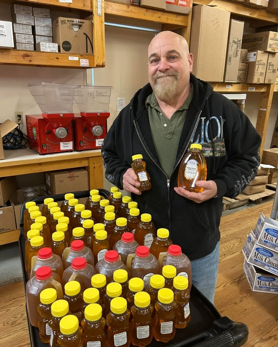 We are proud to host over 30 local vendors at the DC!
Steve at Hilltop Honey Farm does great work with his bees and provides us with plenty of the liquid gold!