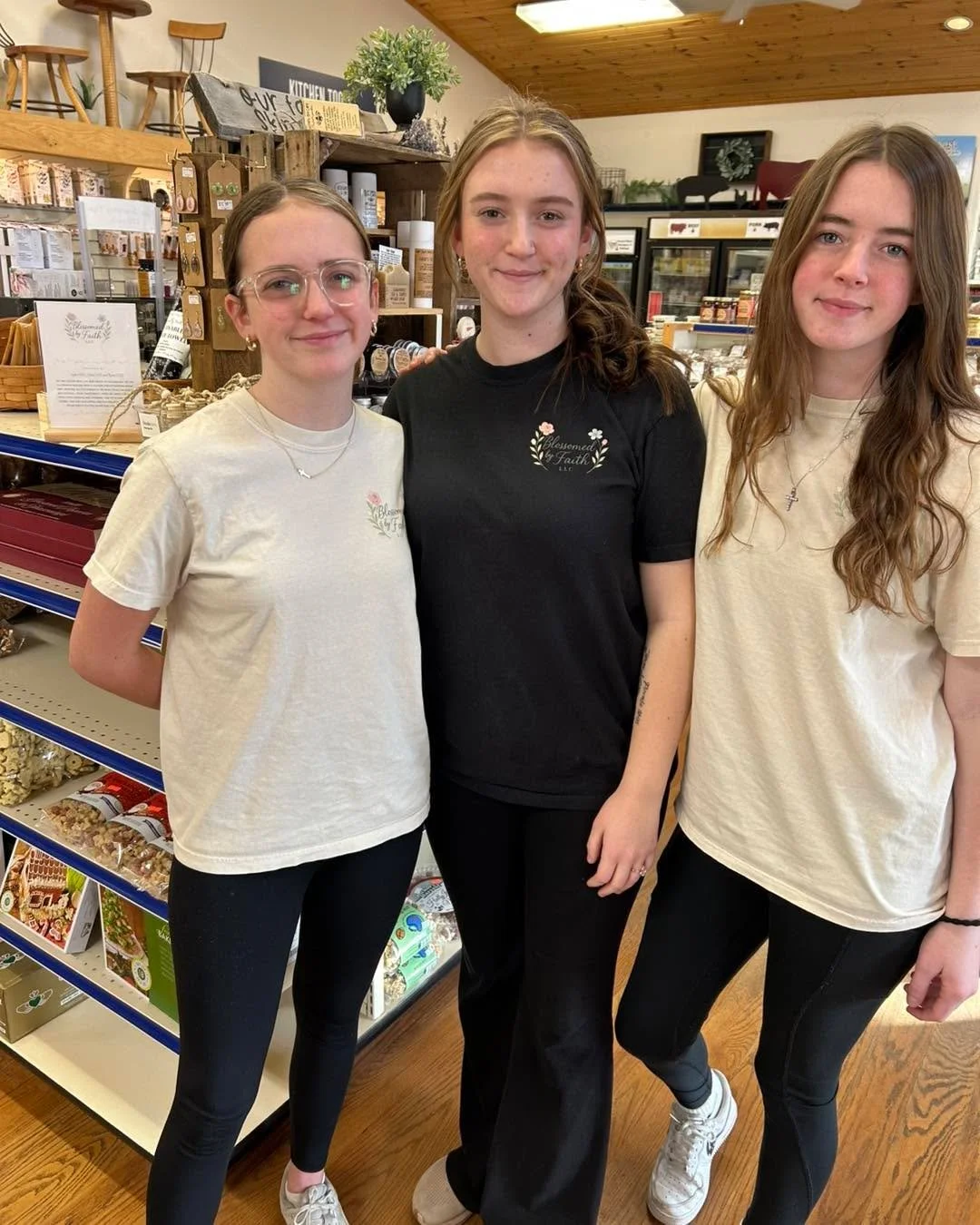 We&rsquo;re excited to highlight one of our vendors, Blossomed by Faith, comprised of these lovely, young women. Currently, they create, and we sell, earrings with pressed flowers, non-toxic car fresheners, unpaper towels (reusable cloth) and beeswax