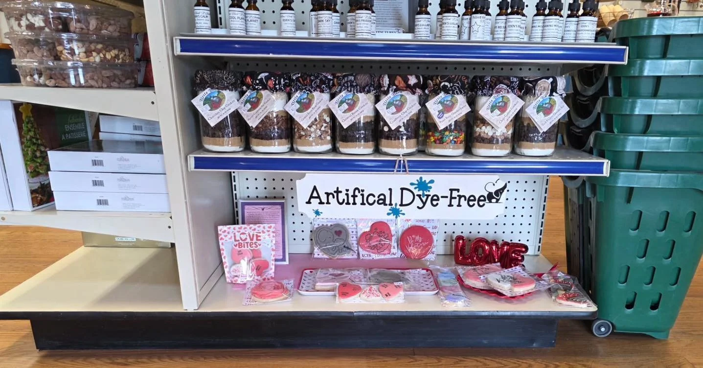 A Brand new vendor: Darrah from Double D Bakery brought some healthier treats for Valentine&rsquo;s Day! No artificial dyes, No seed oils. Some of her products are made without gluten. And they freeze well!!!