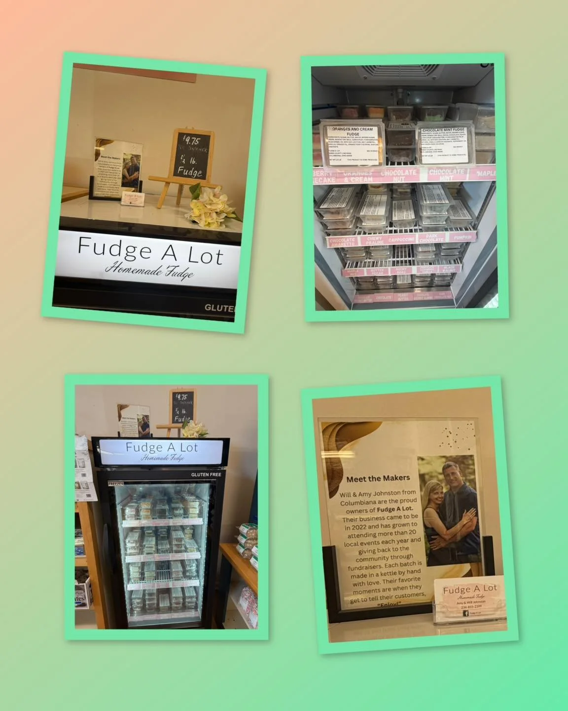 You can find Fudge A Lot every day at the Dutch Cupboard! It&rsquo;s wonderful to feature this Columbiana made fudge from one of our local vendors!  If you haven&rsquo;t tried one of their fantastic flavors, adding Fudge A Lot to your Easter basket w