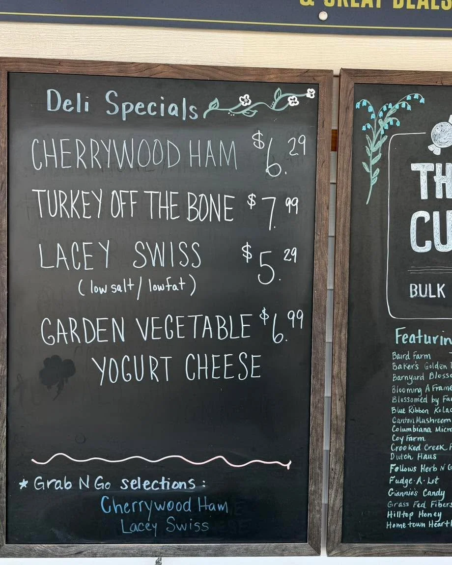 April Deli Specials at the Dutch Cupboard 
Be sure to try the Grab N Go specials this month too!!!