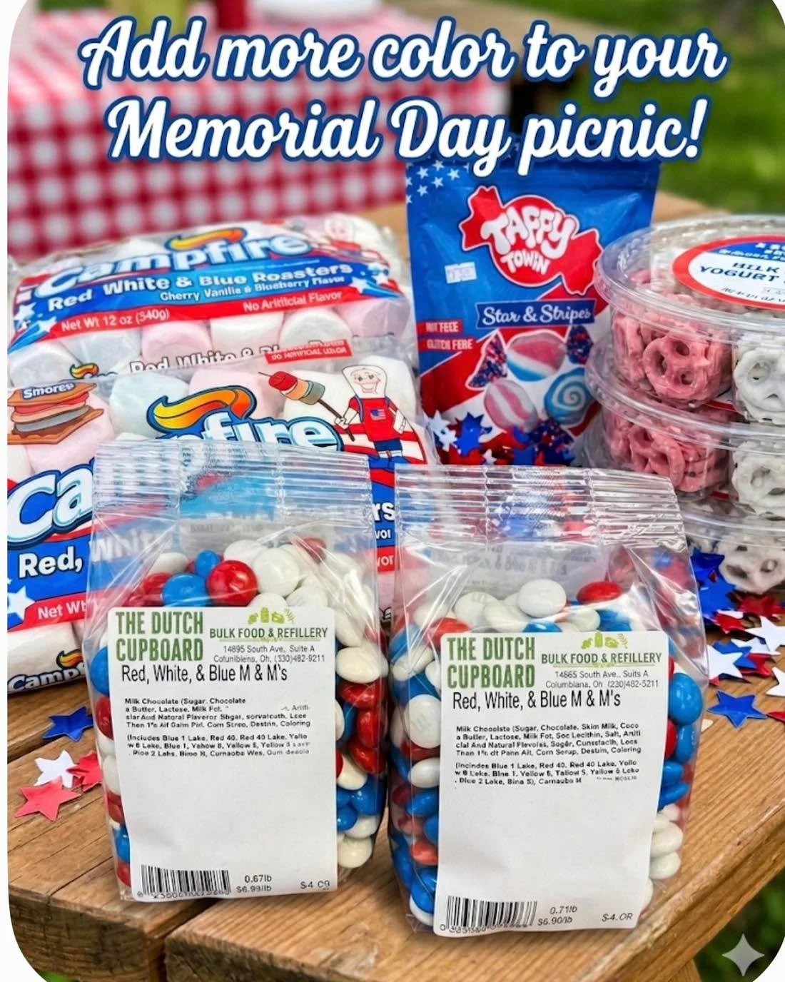 Find your Memorial Day picnic foods at The Dutch Cupboard.