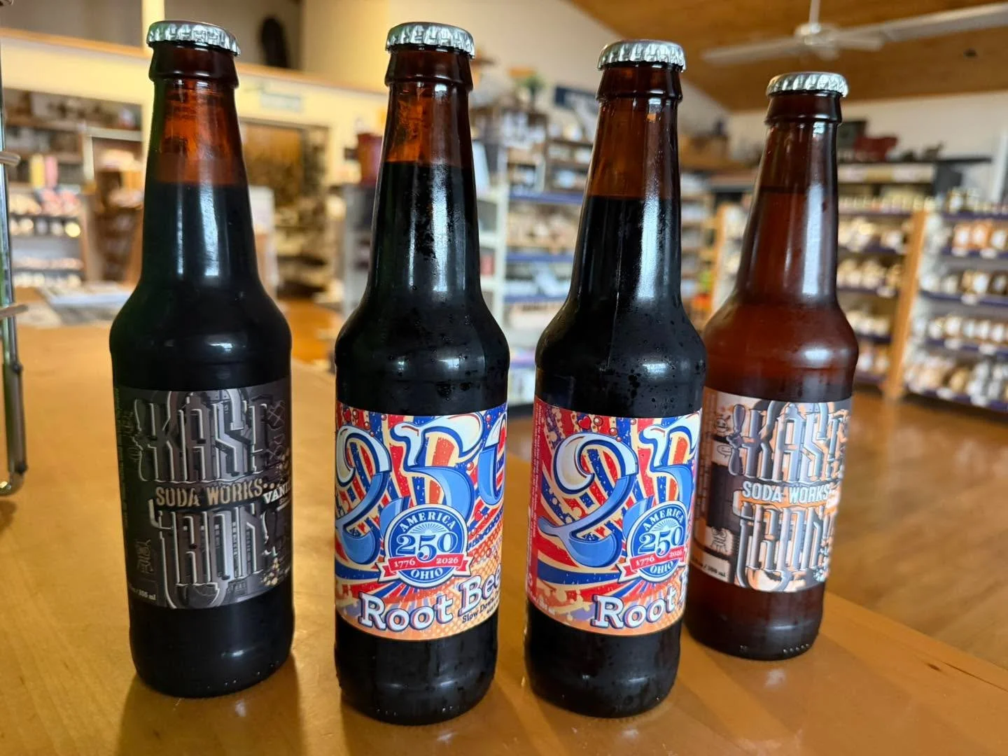 Be sure to check out the 250th celebration label on rootbeer from our local featured vendor; Kast Iron Soda Works, Salem OH.  Celebrate America&rsquo;s 250th with the coolest label on an awesome Rootbeer!!!