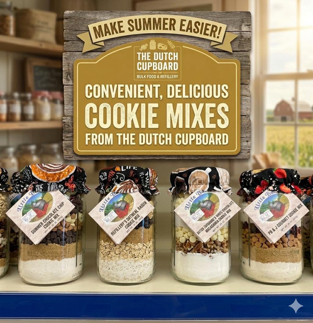 We have everything you need for making your summer more delicious!  From scratch or try our cookie mixes for quick and convenient cookies!!!