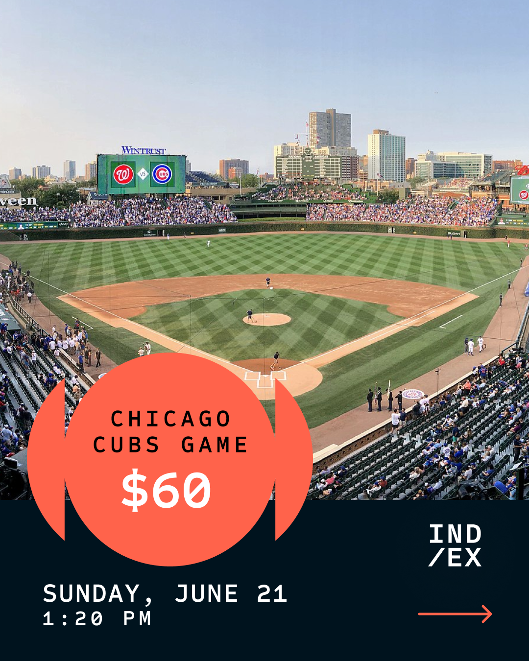 ADD ON EVENT: CHICAGO CUBS GAME