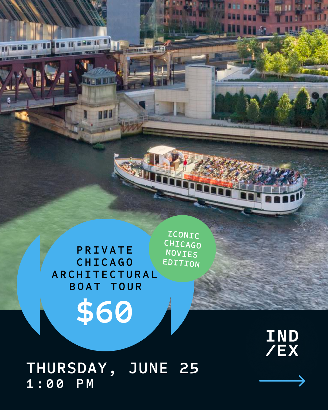 ADD ON EVENT: CHICAGO ARCHITECTURAL BOAT TOUR (FILM EDITION!)