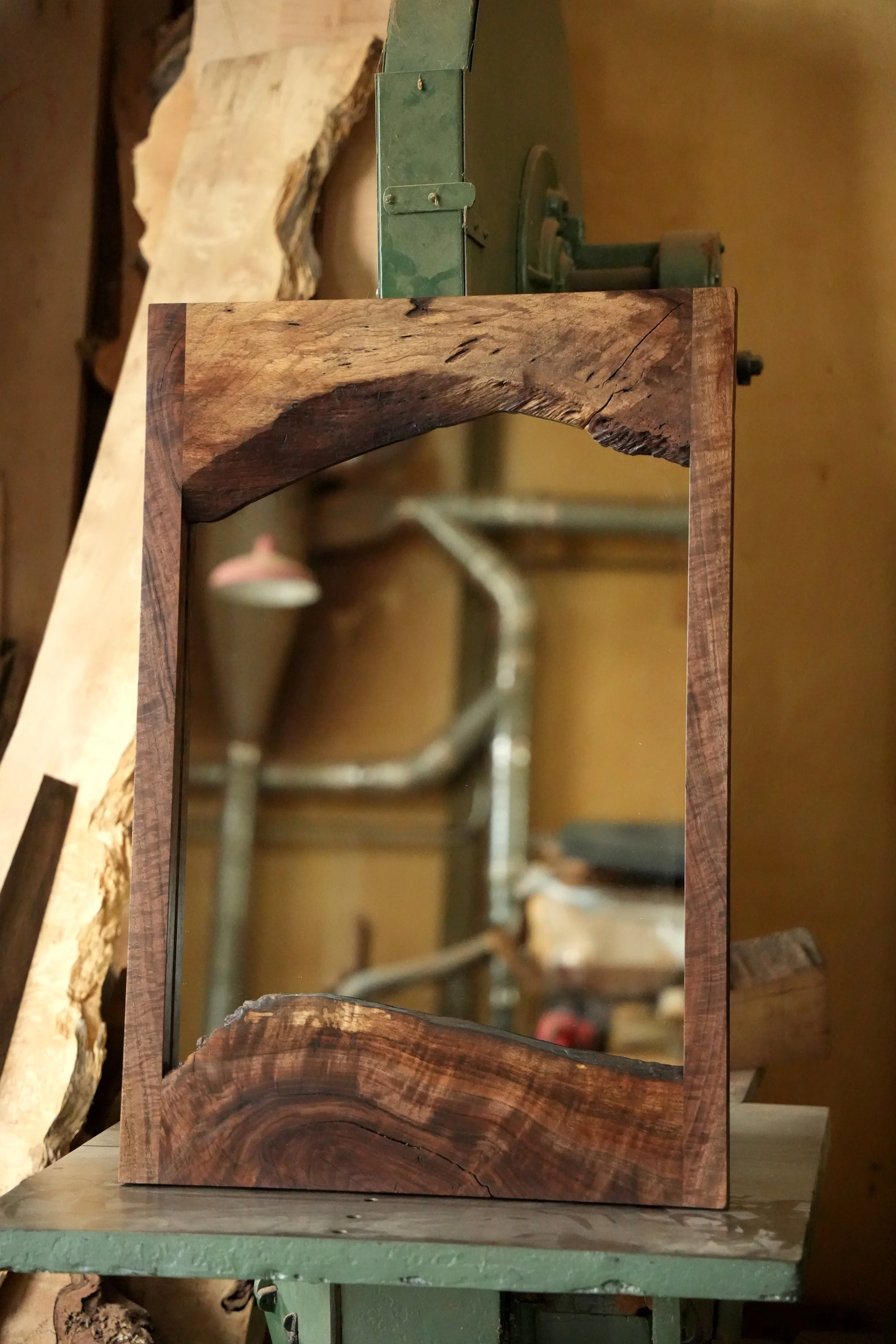 Claro Walnut Live Edge Mirror