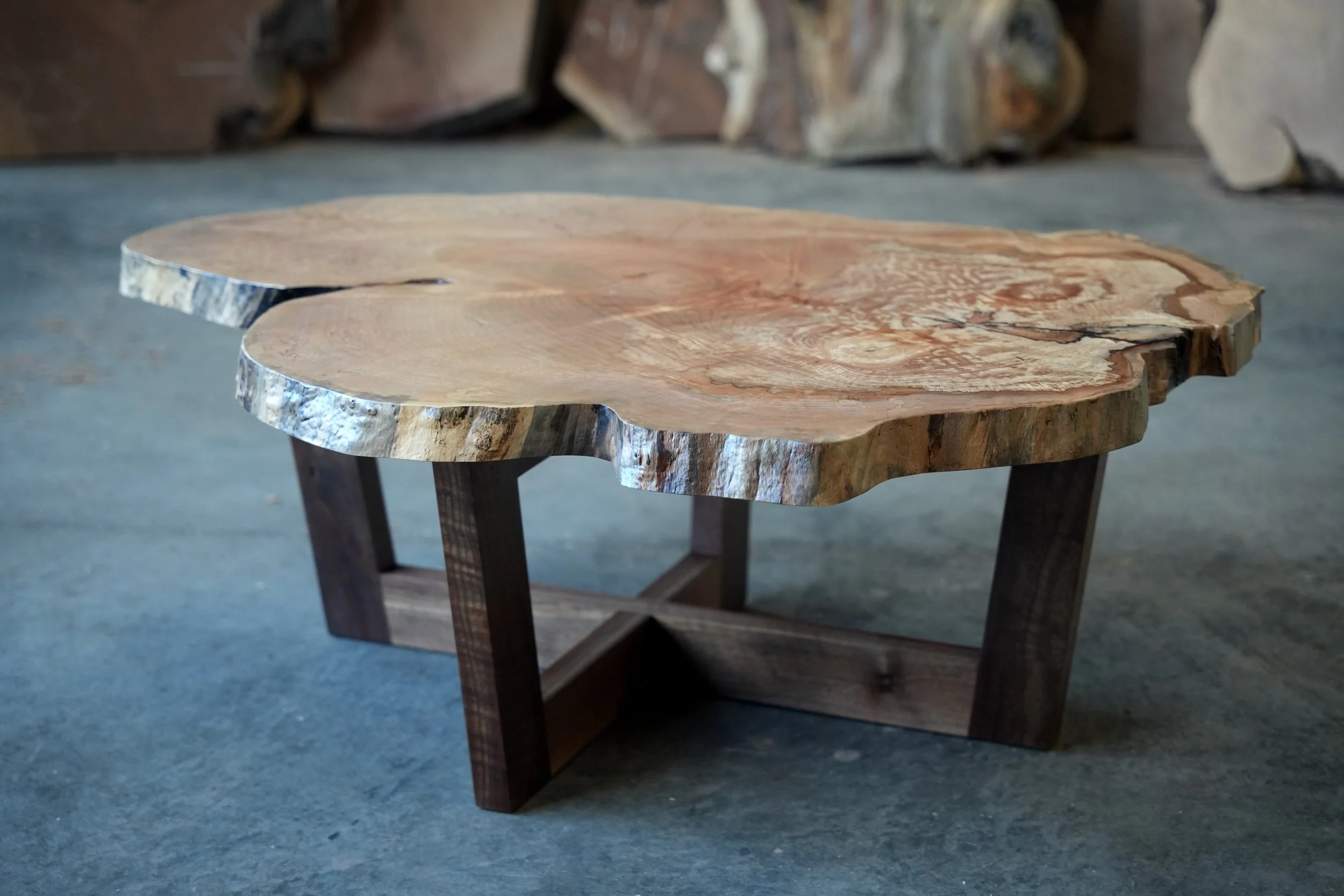 "Spalted Maple" live edge coffee table
