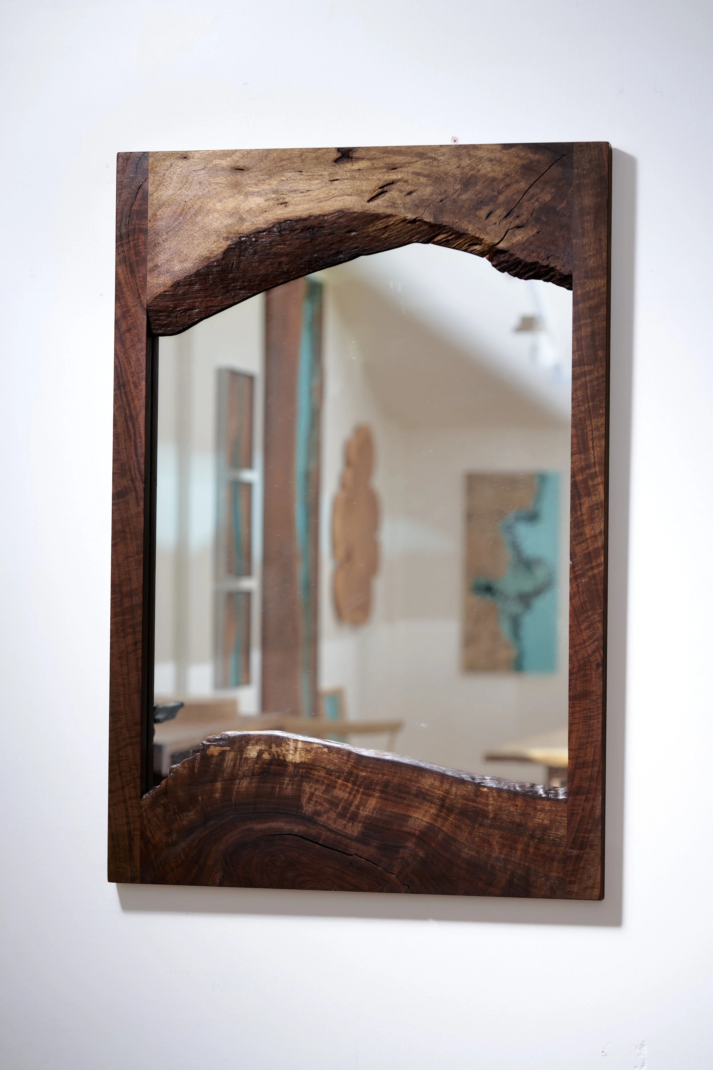 Claro Walnut Live Edge Mirror