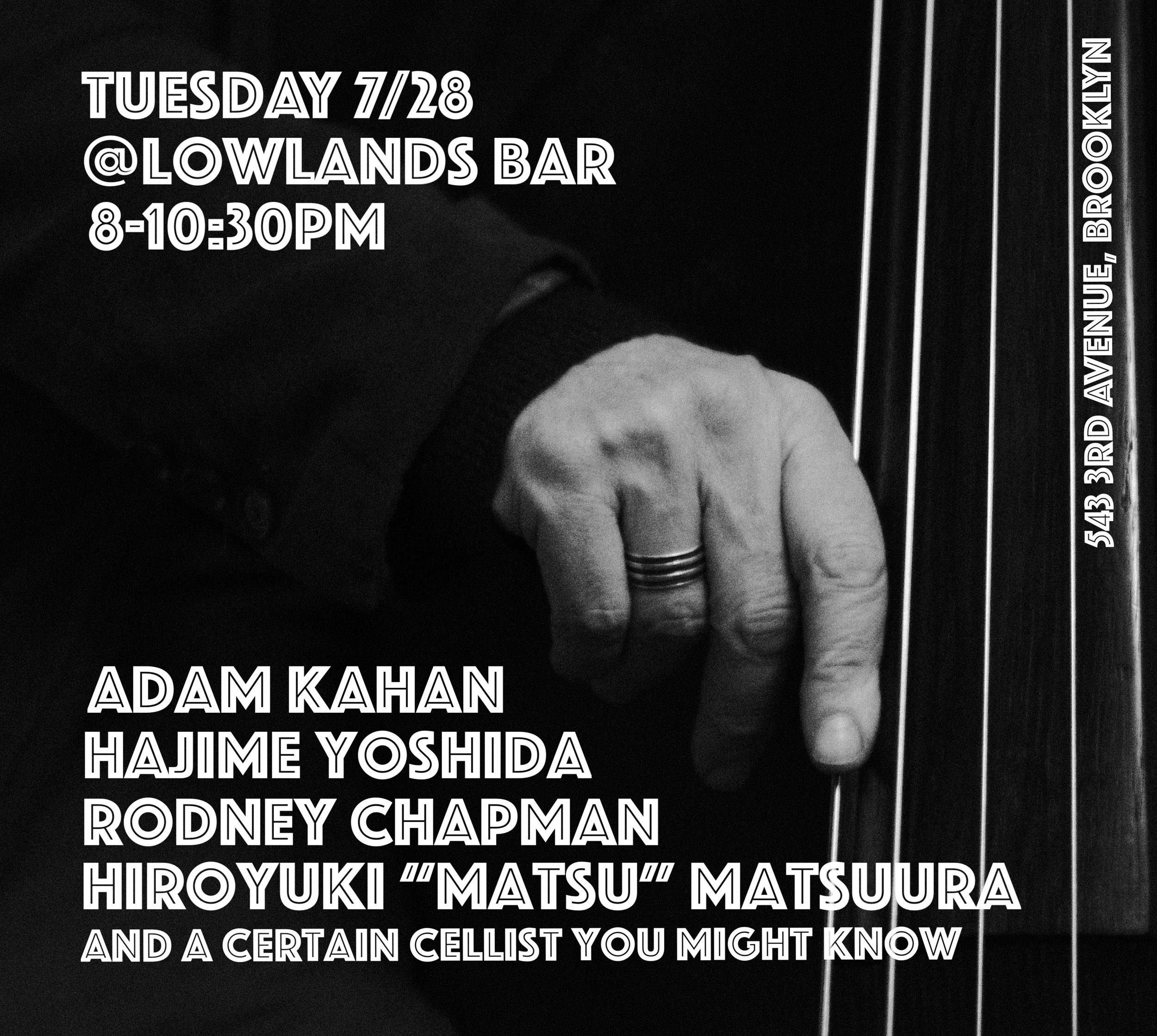 Adam Kahan Rodney Chapman Hajime Yoshida Hiroyuki "Matsu" Matsuura Anita-Mae Kahan