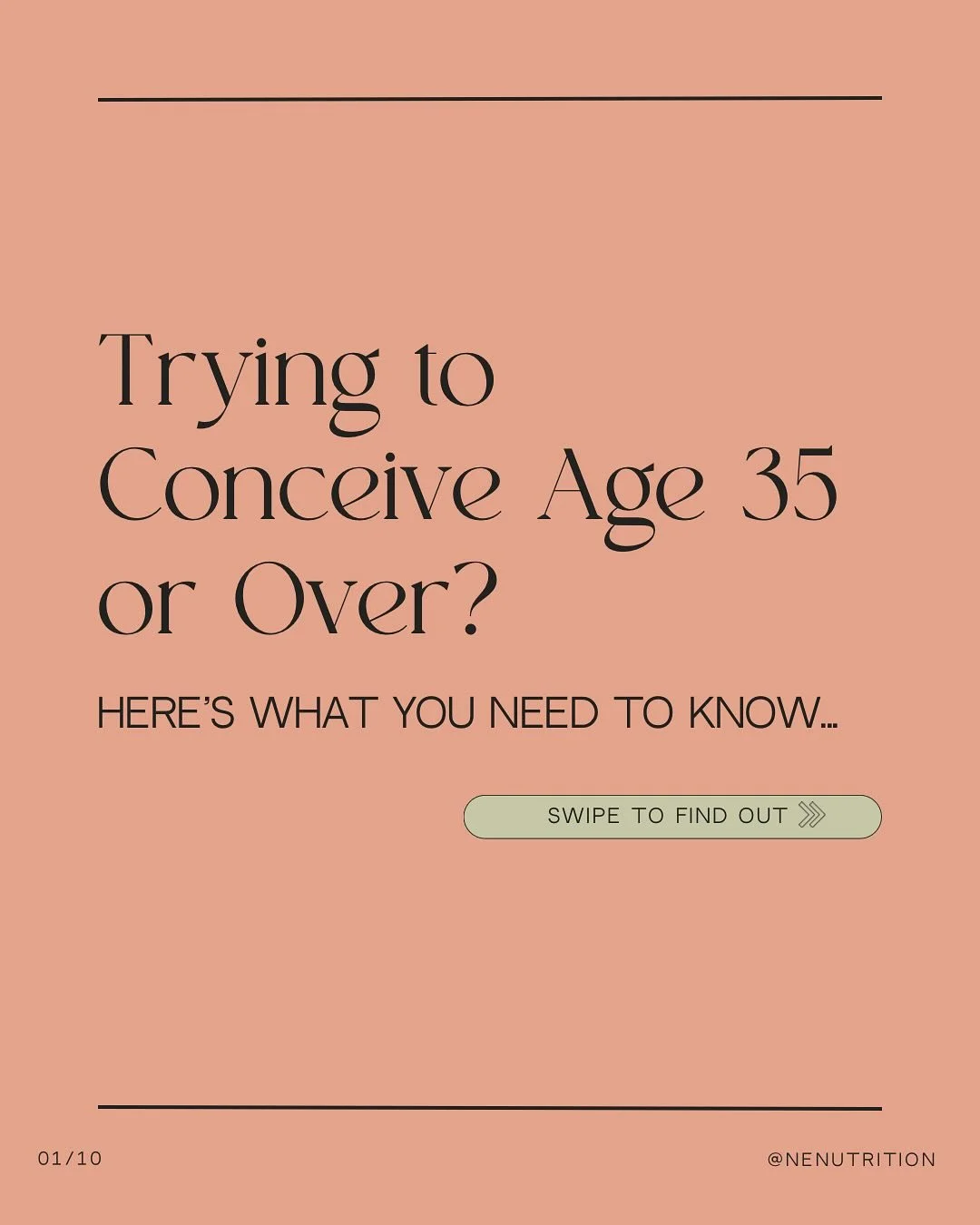 TTC age 35 or over? ✨

You&rsquo;re in good company &mdash; so many of us are starting (or growing) our families later in life, for a whole host of very valid reasons. 

But when that time comes, doubts and fears can creep in &mdash; often fuelled by