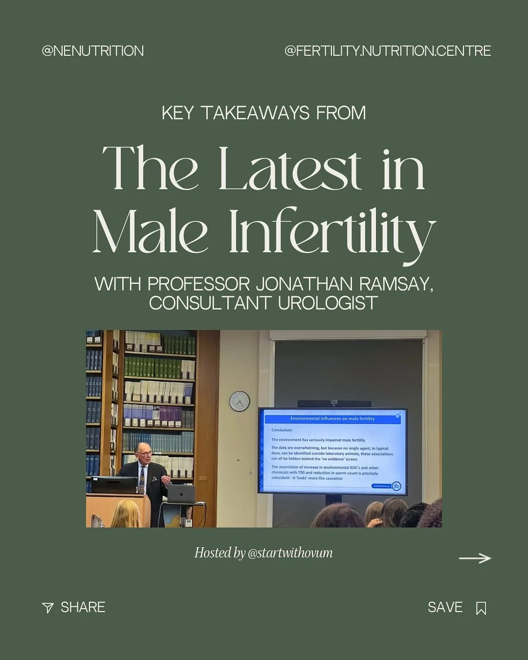 Male Infertility Research &ndash; What&rsquo;s the Latest?

Last night, I joined a number of fellow @fertility.nutrition.centre nutritionists for an inspiring evening at the Royal Society of Medicine, all about male fertility 💡

The event, hosted by