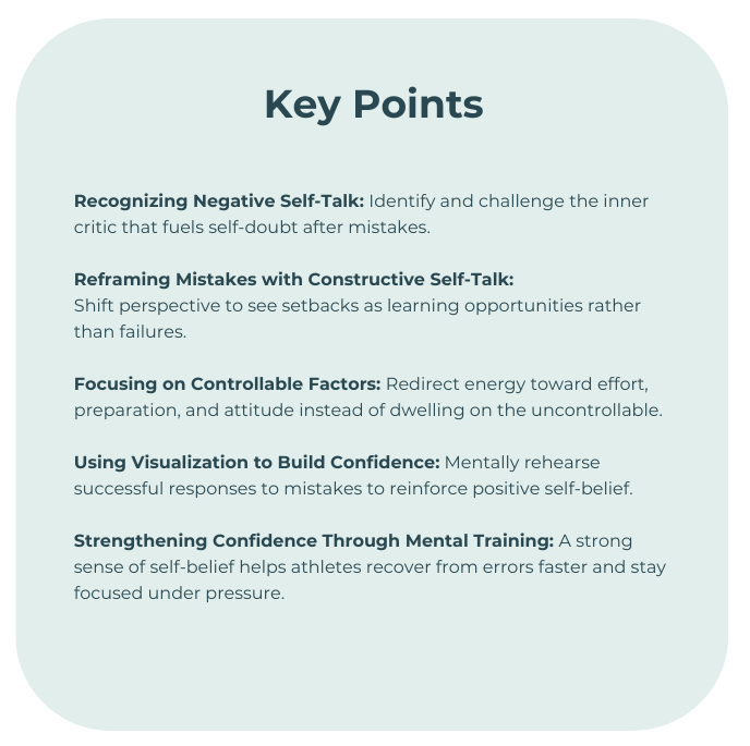 Self-talk, reframe, controllable, visualization, confidence