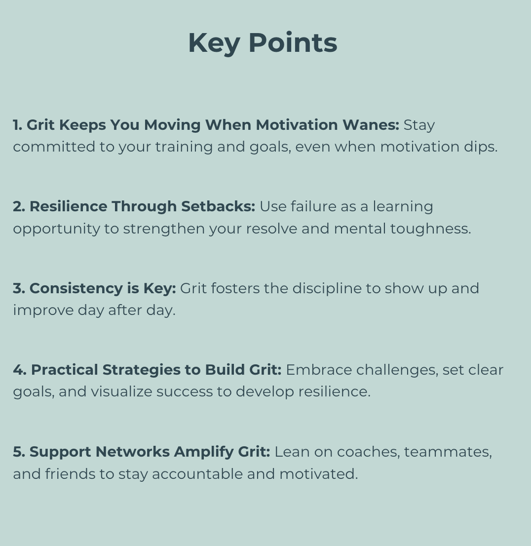 Understanding Grit Grit in Sports: Building Mental Strength to Overcome Setbacks and ...