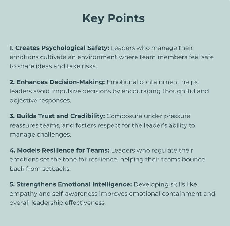 Emotional Containment: A Critical Leadership Skill for Navigating ...