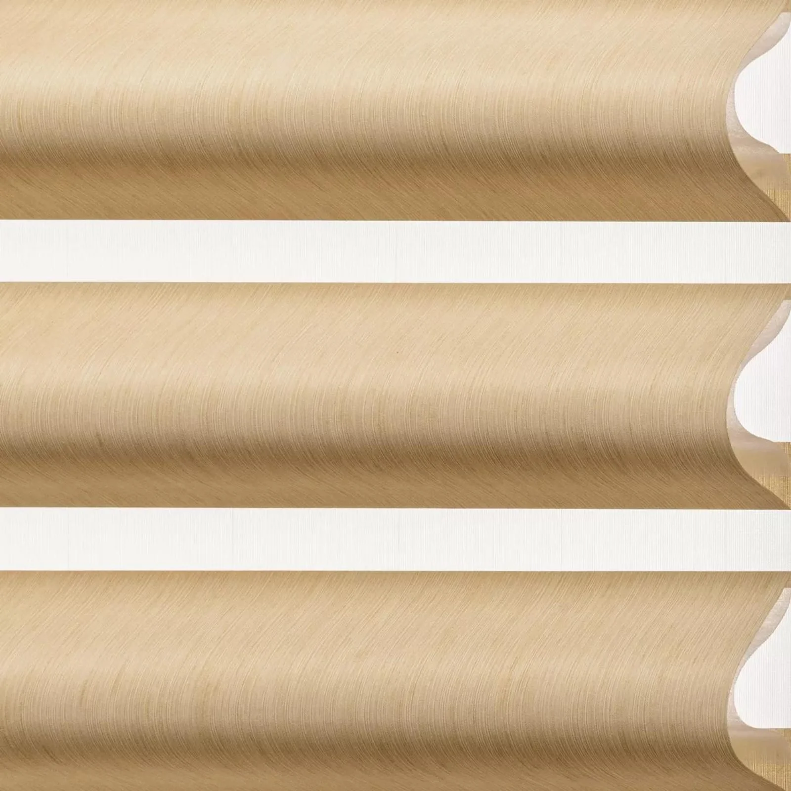 Hunter Douglas Pirouette window shadings, close-up of the fabric vanes