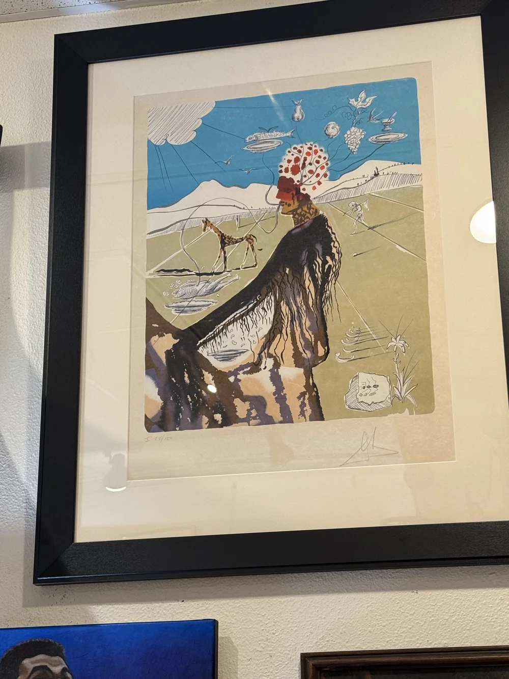 Salvador Dalí - Signed & Framed - Restaurateur / The Earth Goddess