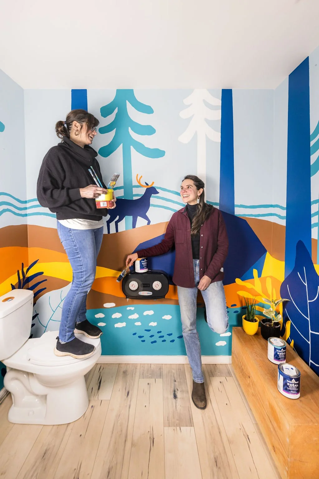 Bouldering Gym Mural