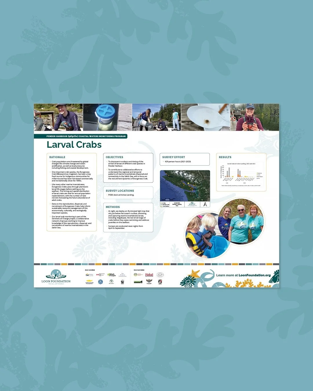 There&rsquo;s something special about designing for the place you live. 
&nbsp;
This series of 10 large-format signs for the Loon Foundation&rsquo;s past Monitoring Symposium highlights data and observations from Pender Harbour&rsquo;s coastal specie