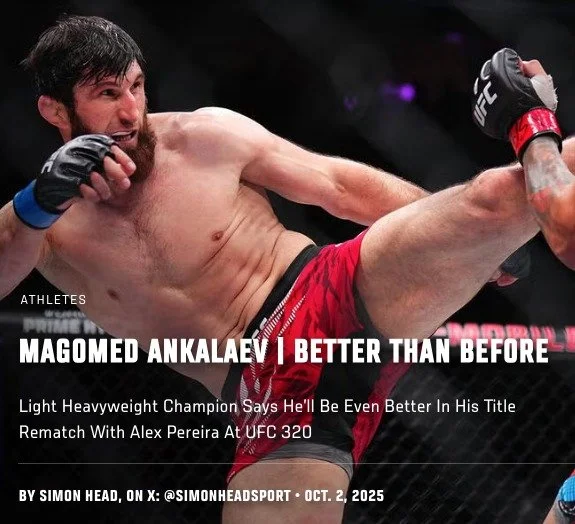 Magomed Ankalaev says he'll be even better in his title rematch with Alex Pereira at #UFC320. Check out my @UFCNews feature on the undisputed UFC light heavyweight champion at UFC.com