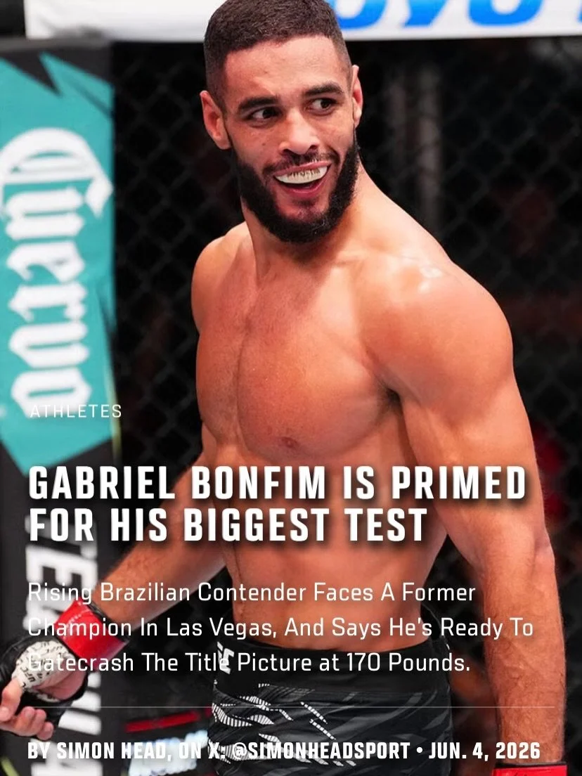 My #UFCVegas118 writing week for @UFCNews, featuring Gabriel Bonfim, Iwo Baraniewski and Joanderson Brito.