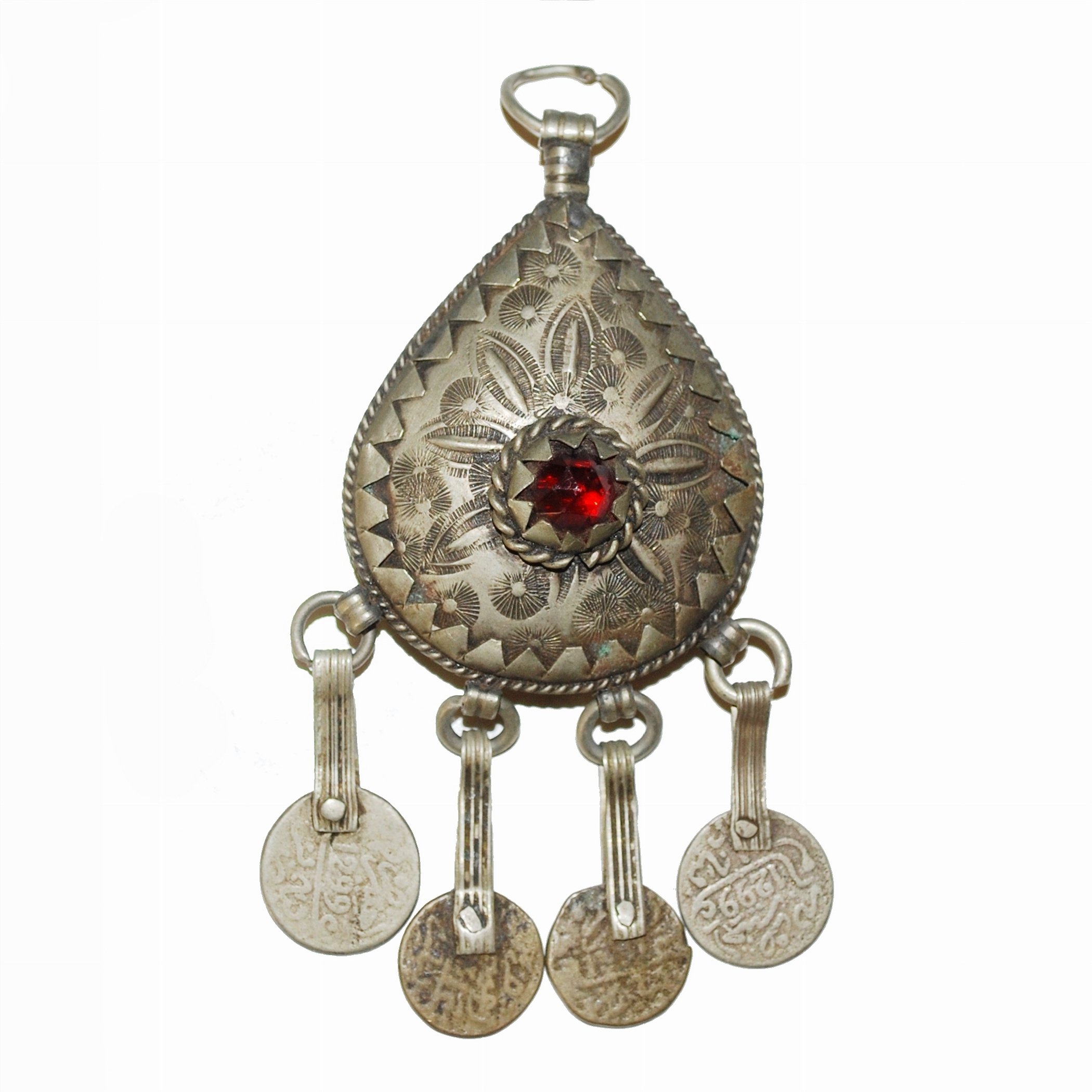 Moroccan Bermil Pendant - Vintage Amazigh Teardrop - Amazighen Berber