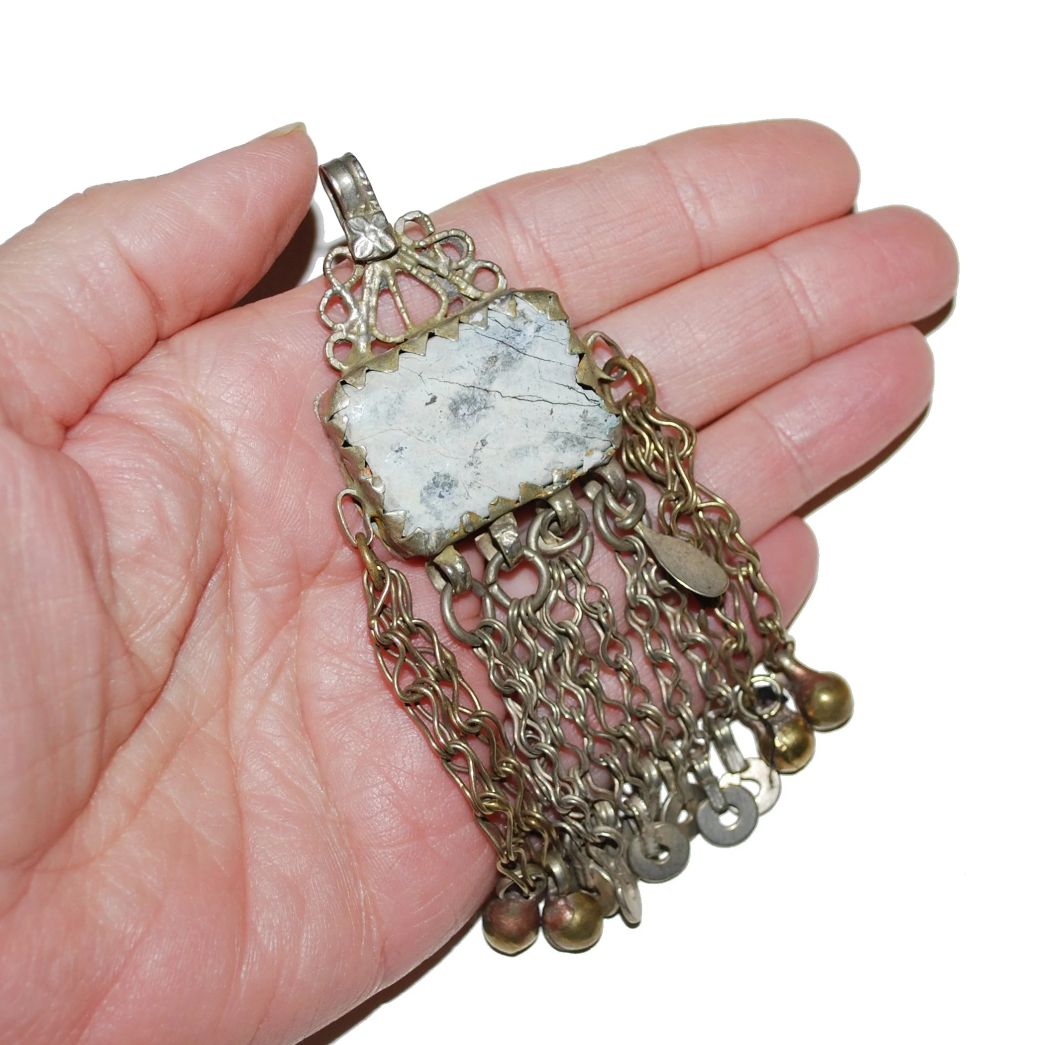 Small Vintage Kuchi Pendant for Belly Dance DIY