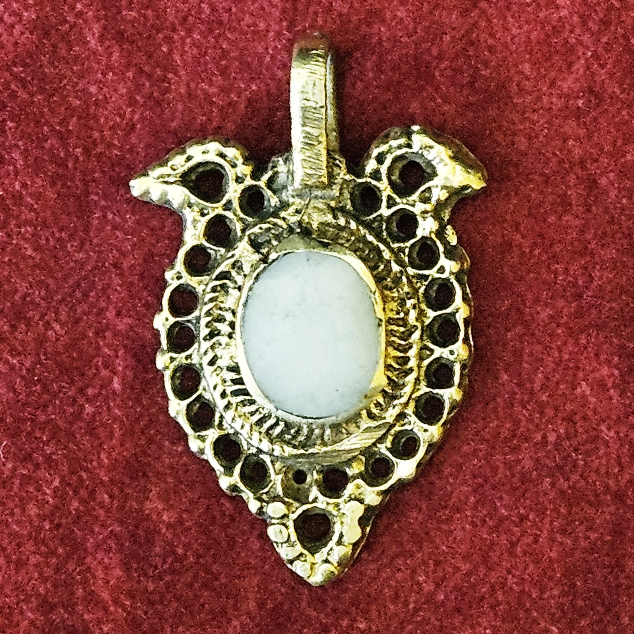 New Waziri Pendants - Small DIY Tribal Pendant - Belly Dance and Jewelry DIY - White