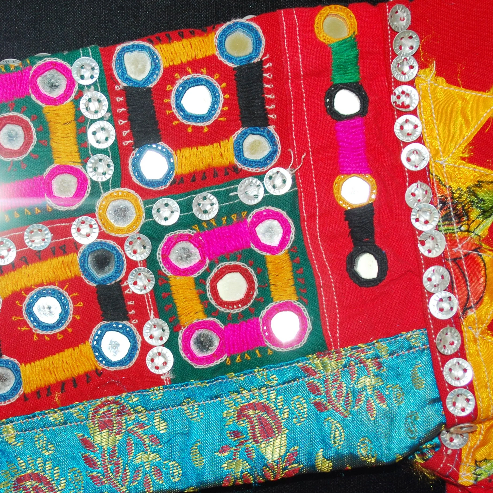 Amazing Vintage Banjara Choli with Shisha Mirrors, Embroidery, Metal Bits and More