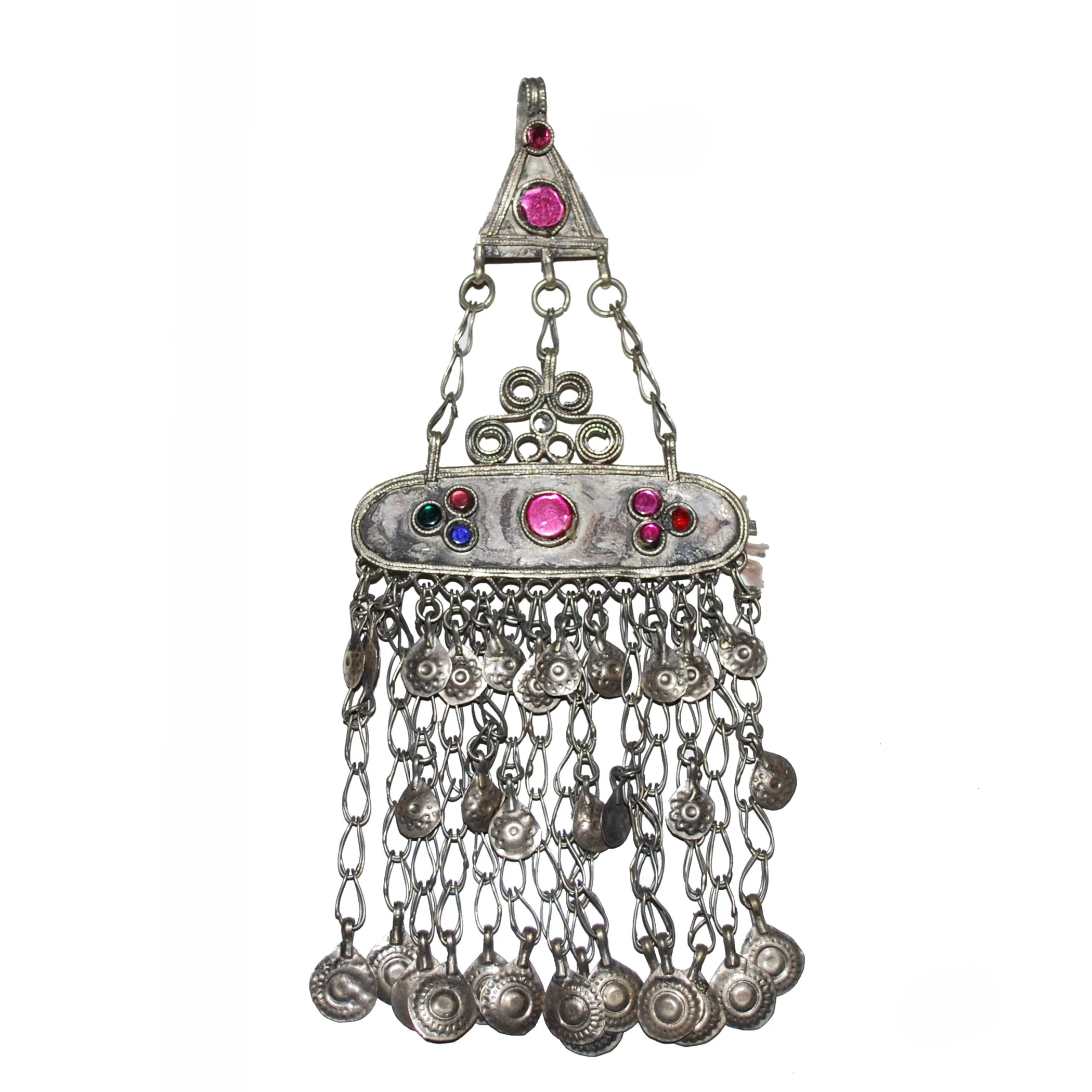 Vintage Kuchi Tribal Hair Clip Pendant