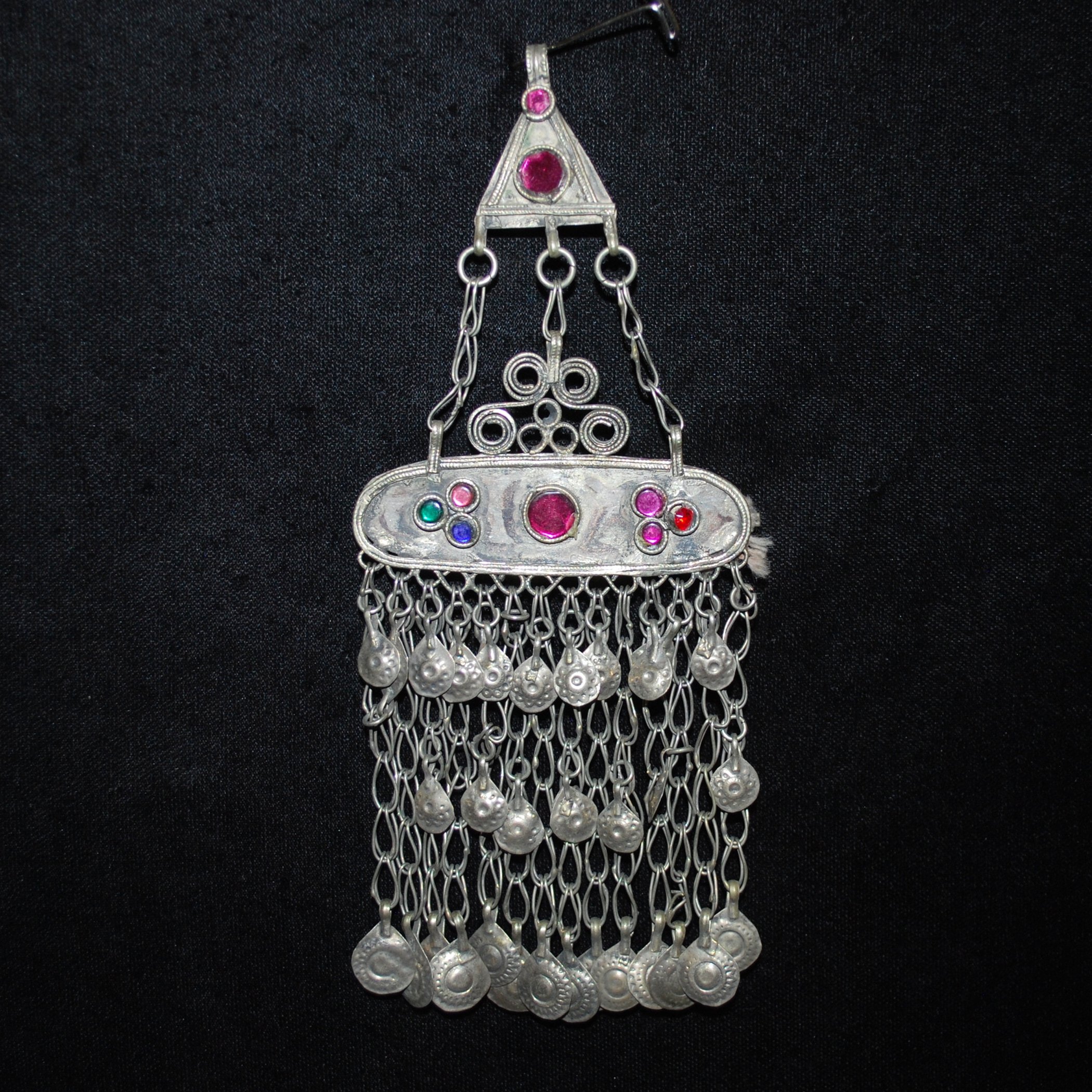 Vintage Kuchi Tribal Hair Clip Pendant