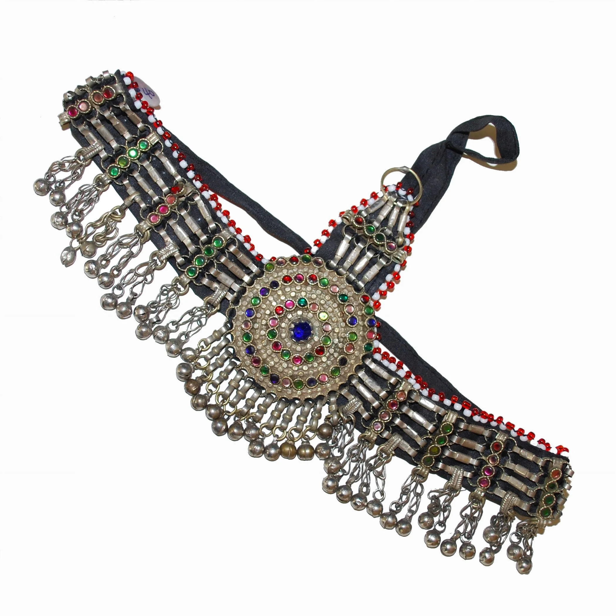 Vintage Kuchi Headpiece - Headwear for Belly Dance - Bells Jewels