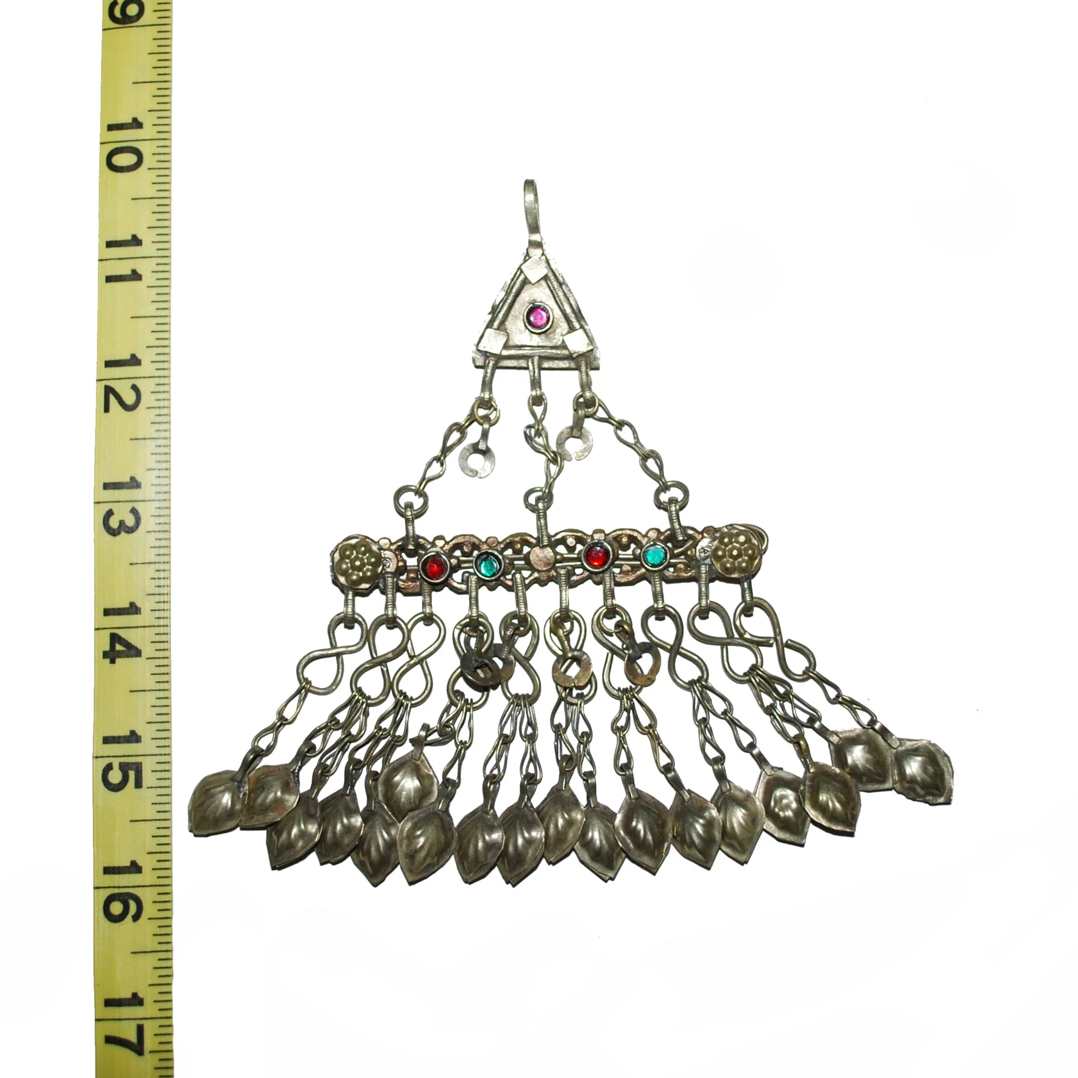 Kuchi Tribal Hair Clip - Vintage Kuchi Barrette - Tribal Pendant